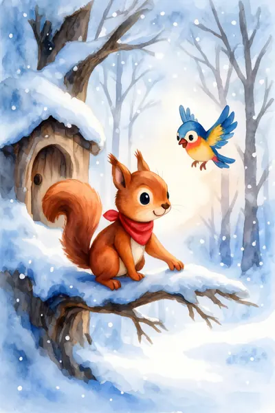Nussi und der erste Schnee
