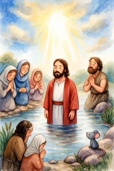 Pipp at Jesus' baptism and temptation