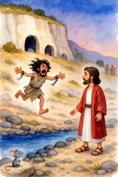 Jesus und der Besessene